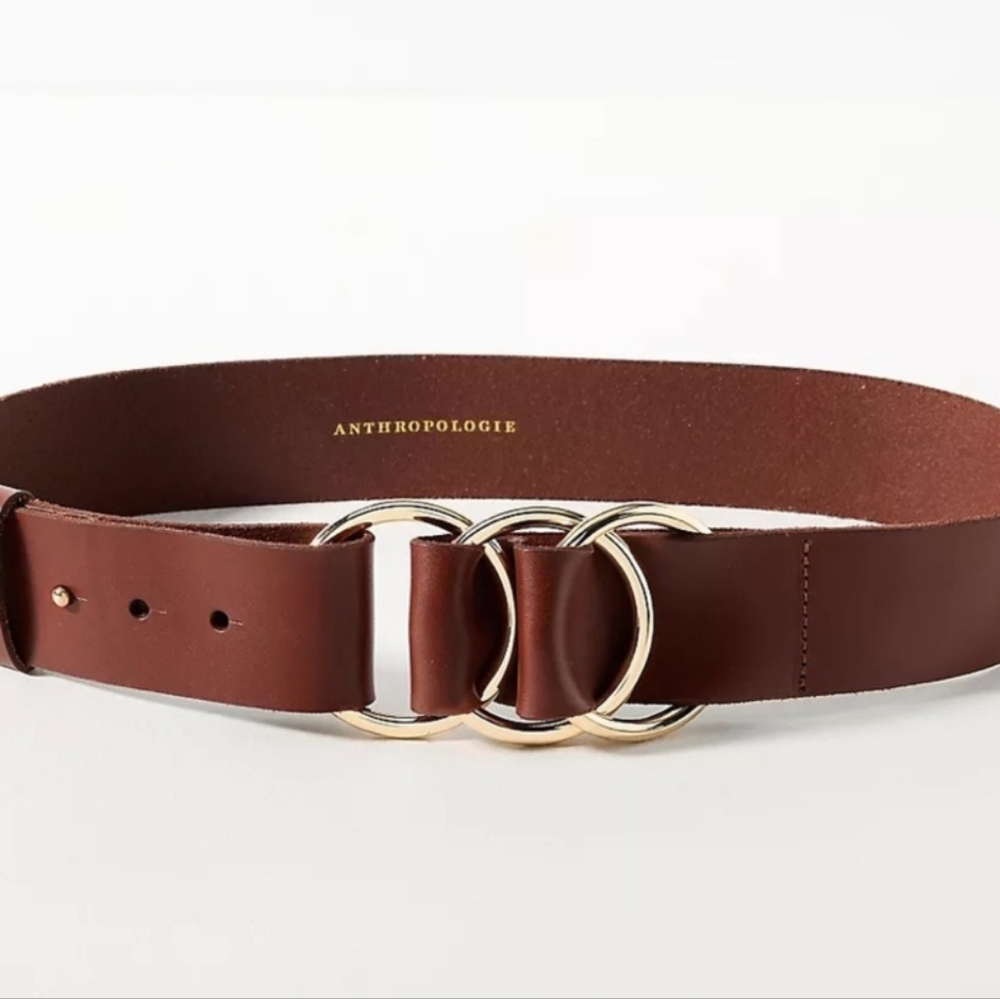 Anthropologie Leather Multi-Ring Belt - Picture 16 of 16